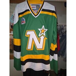 NWT MIKE MODANO MINNESOTA NORTH STARS CCM VINTAGE HOCKEY SIZE 54 STANLEY CUP!!
